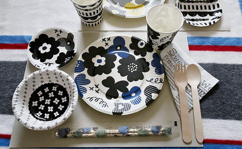 お花見女子会にはオシャレな100均の紙皿を♪ 後片付けも簡単!