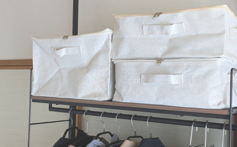 棚の上の収納ならこれ! ワッツオンラインの布製ボックスが便利♪