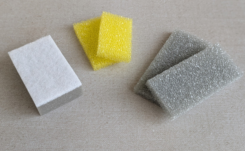 100均キッチンスポンジ3種を使い比べ! 使い捨ても♪ お徳用も♪