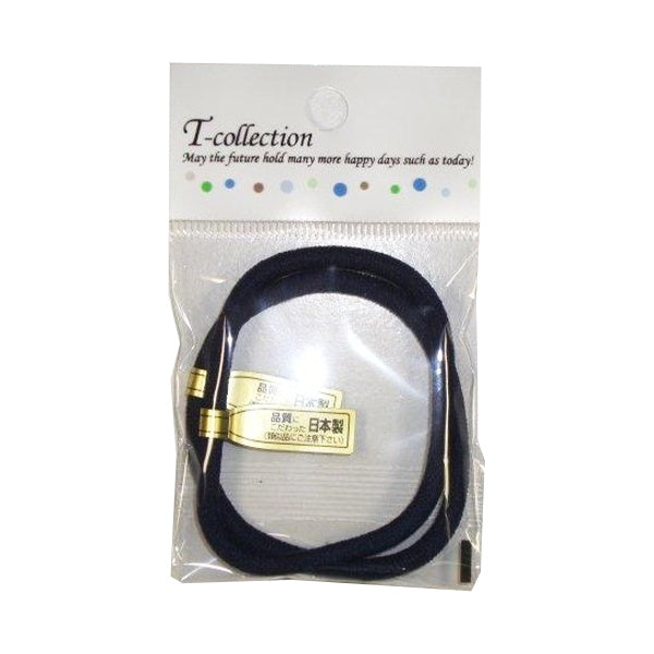 ヘアゴム ヘアアクセサリー 髪ゴム シンプル 子供 大人っぽい ウーリーリングゴム 太 2P 紺 000334