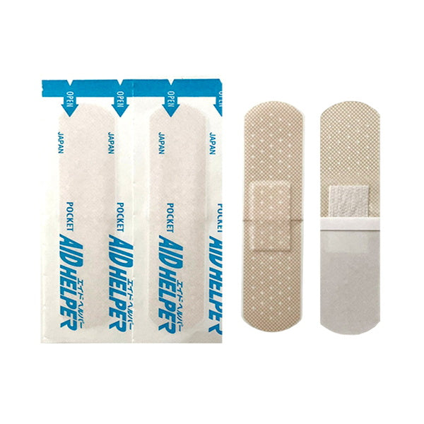 絆創膏 ばんそうこう エイドヘルパー 30P スタンダードサイズ ベージュ 000948