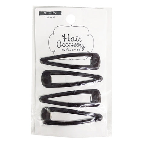 ヘアピン スリーピン  髪留め エポ樹脂  4P 中 001158