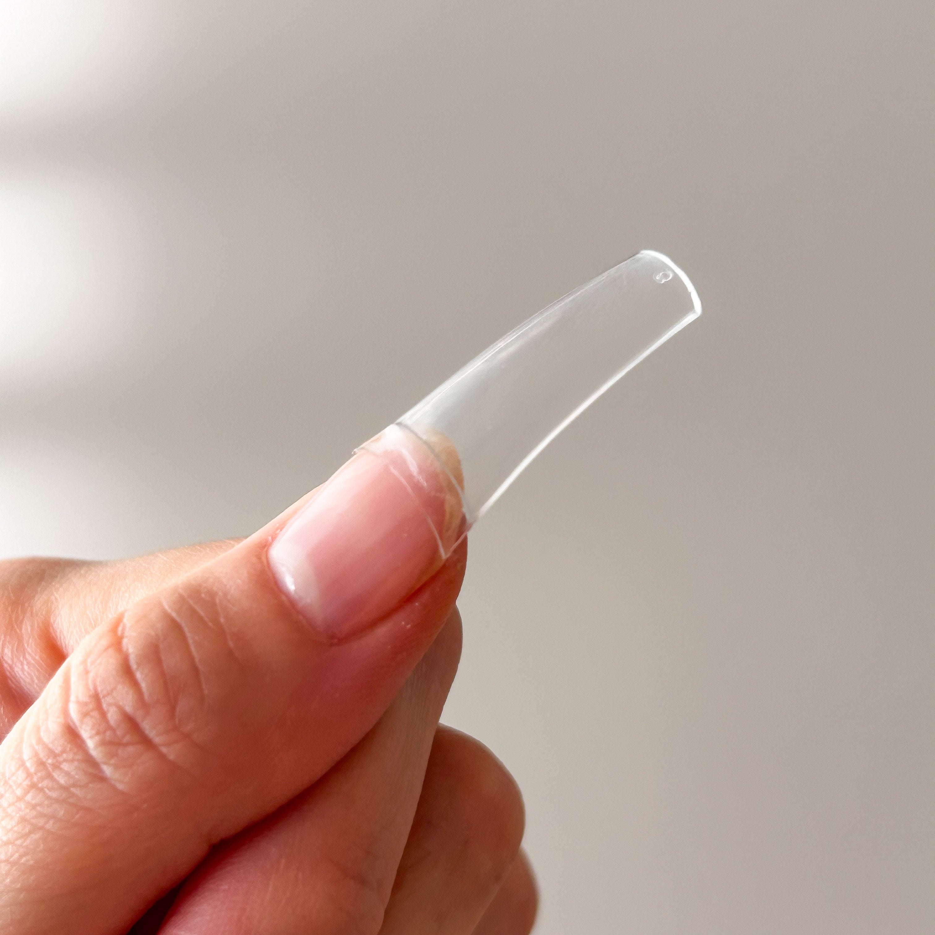 付け爪 ネイルチップ フレンチネイルチップ クリア 50枚入り 001892