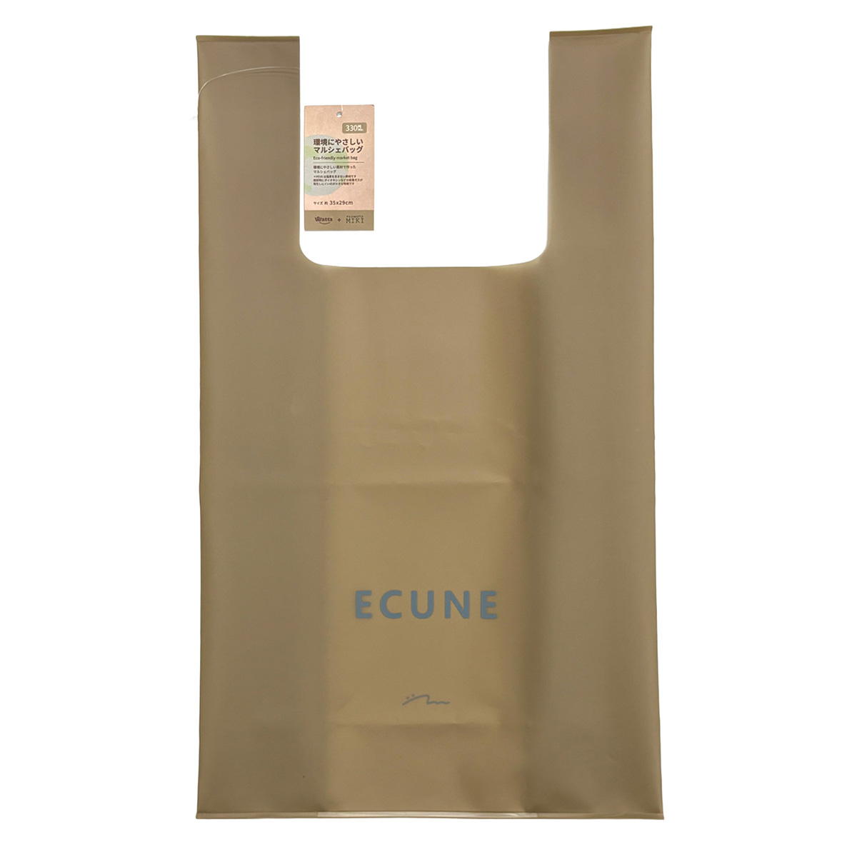 【在庫限り】PB.藤本美貴コラボ PEVAマルシェバッグ アースカラー 002330