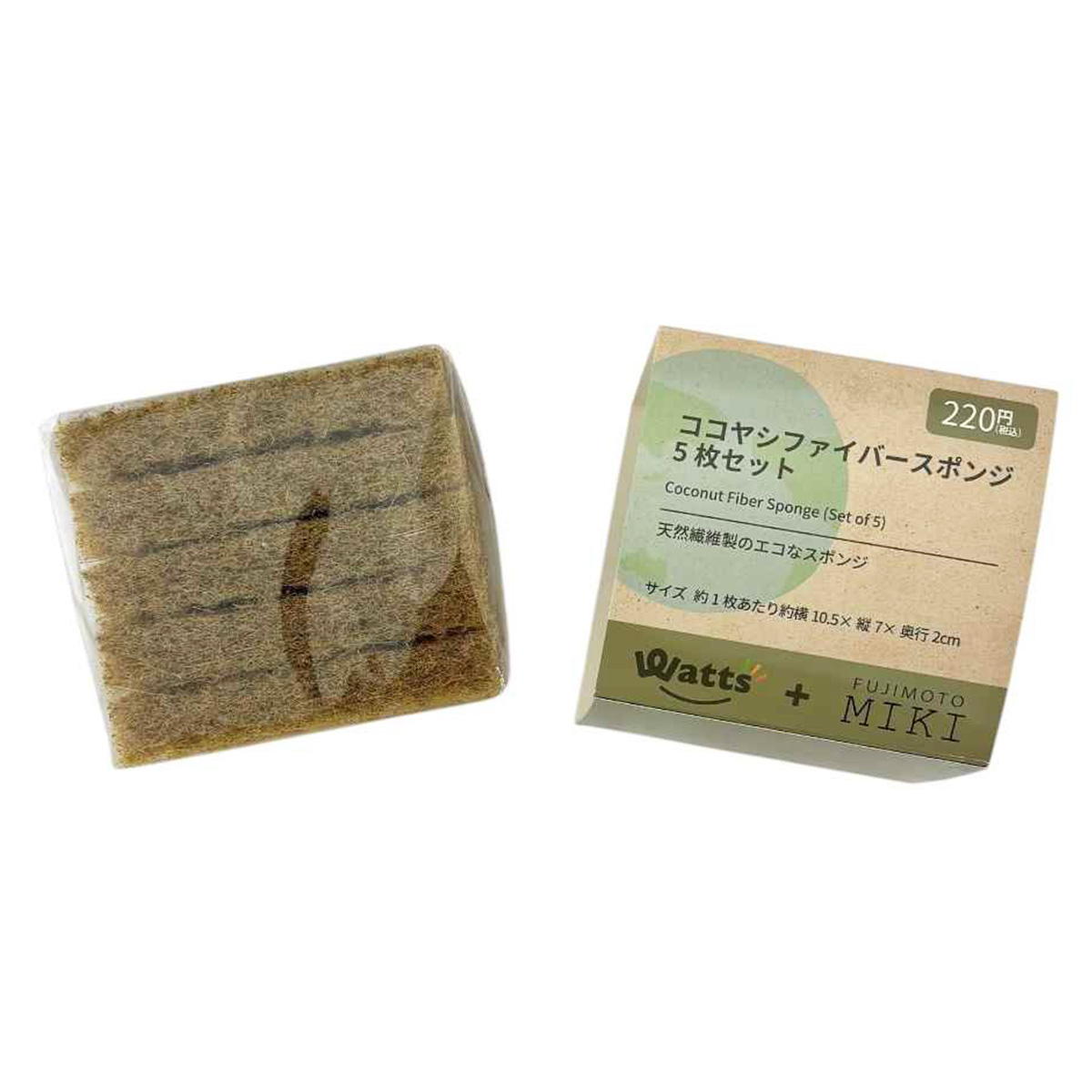 PB.藤本美貴コラボ ココヤシファイバースポンジ5枚セット 002340