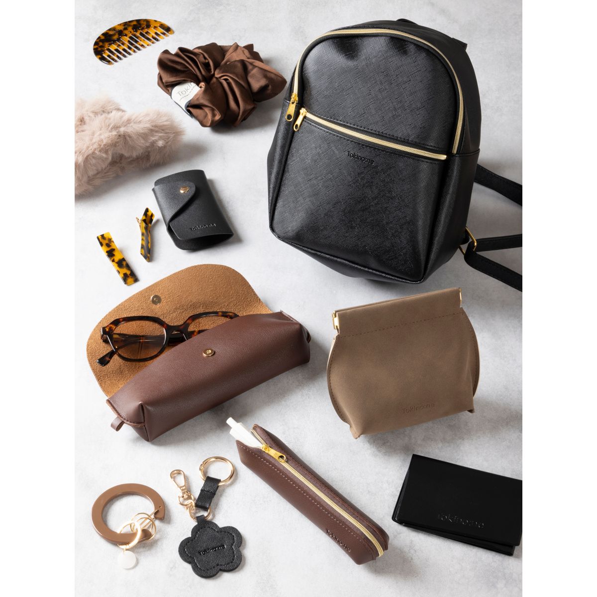 Tokinone PB.マグネットハートキーホルダー ブラウン 004147