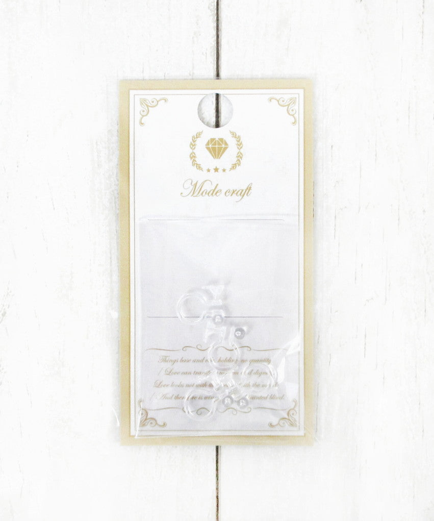 シェリ ノンホールピアス カン付クリア 007780