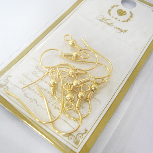 ピアス釣針4ペア ゴールド 007865