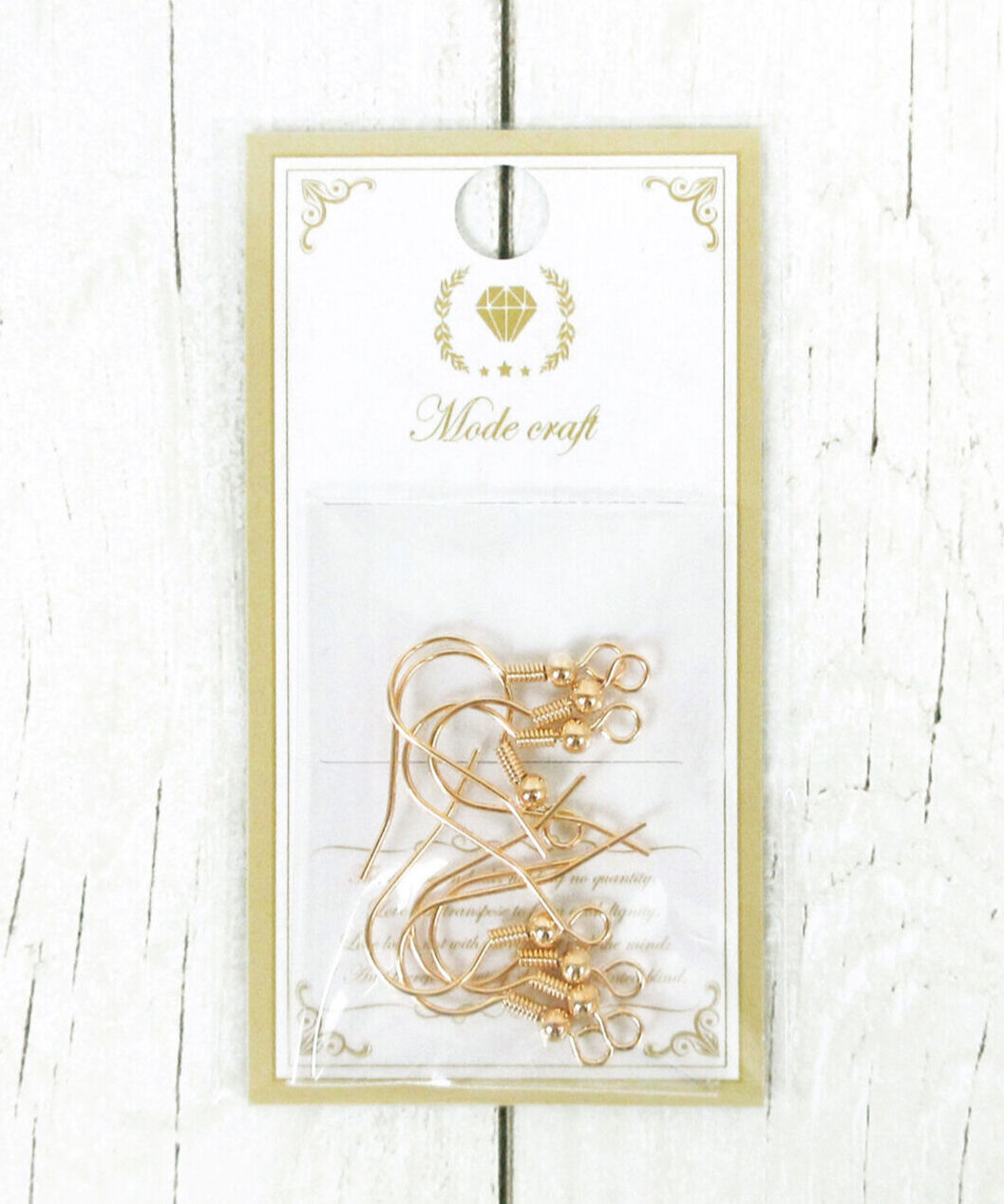 ピアス釣針4ペア ゴールド 007865