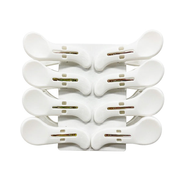 洗濯バサミ 洗濯ピンチ 物干しばさみ ホワイト デザインピンチ 8個入り 耐候剤入 007990