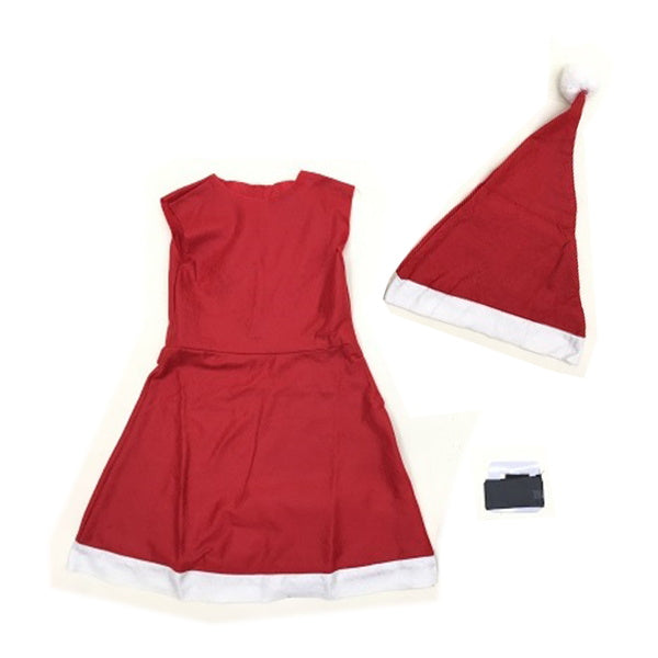 【OUTLET】クリスマスサンタコスチューム ワンピースセット 008254