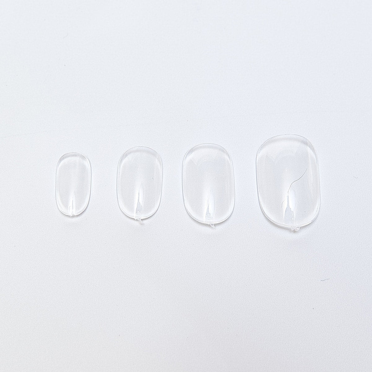 付け爪 ネイルチップ オーバルネイルチップ クリア 50枚入り 012354