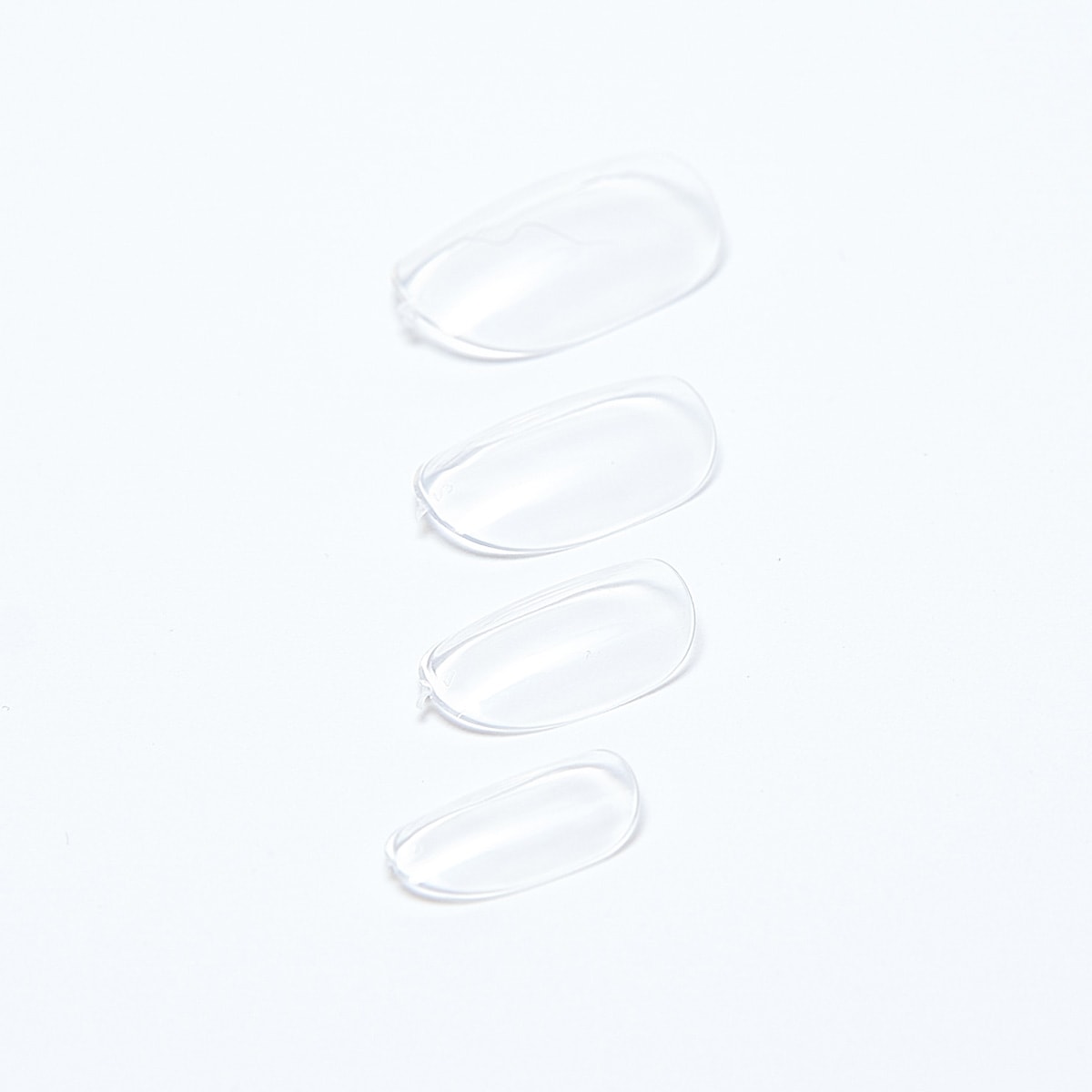 付け爪 ネイルチップ オーバルネイルチップ クリア 50枚入り 012354