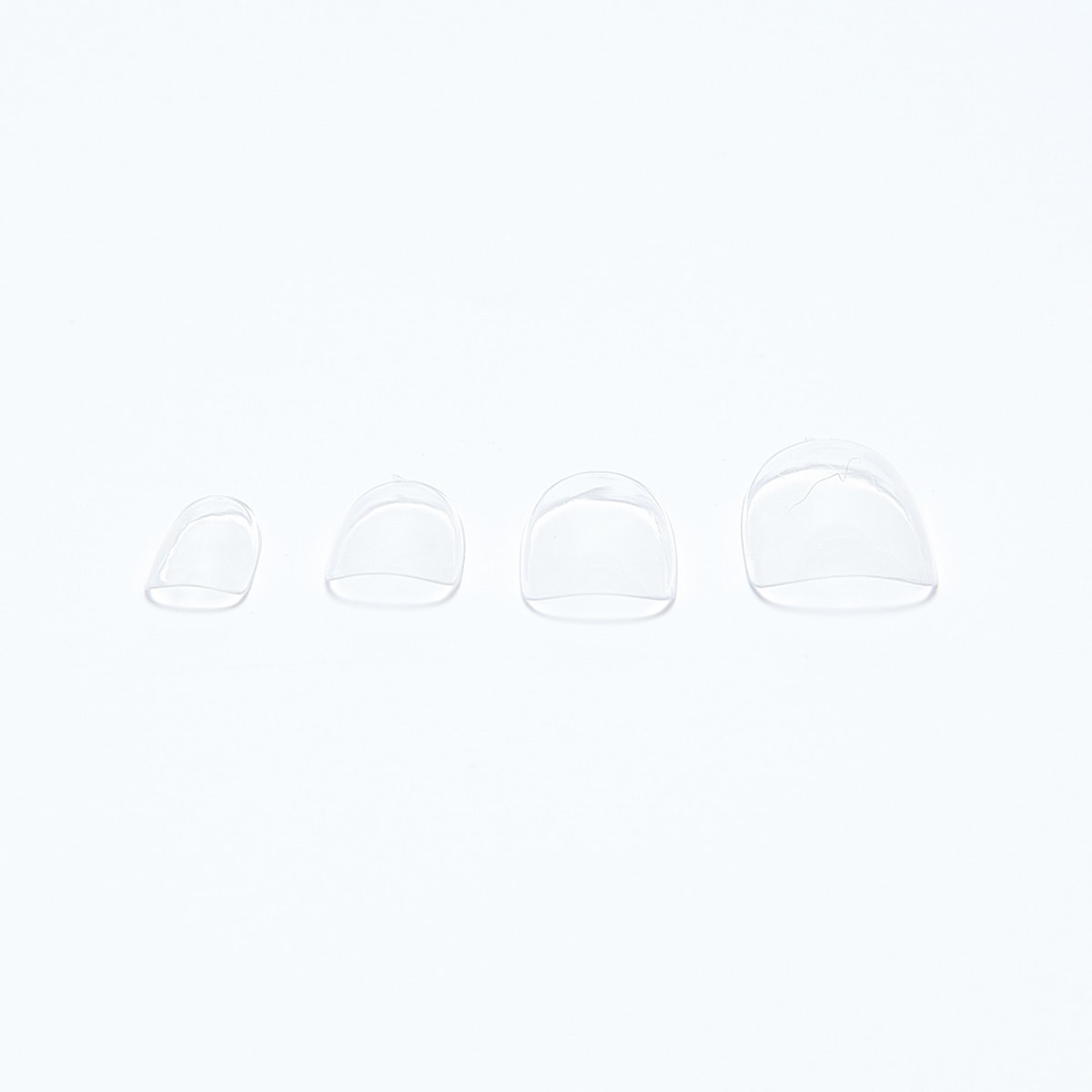 付け爪 ネイルチップ オーバルネイルチップ クリア 50枚入り 012354