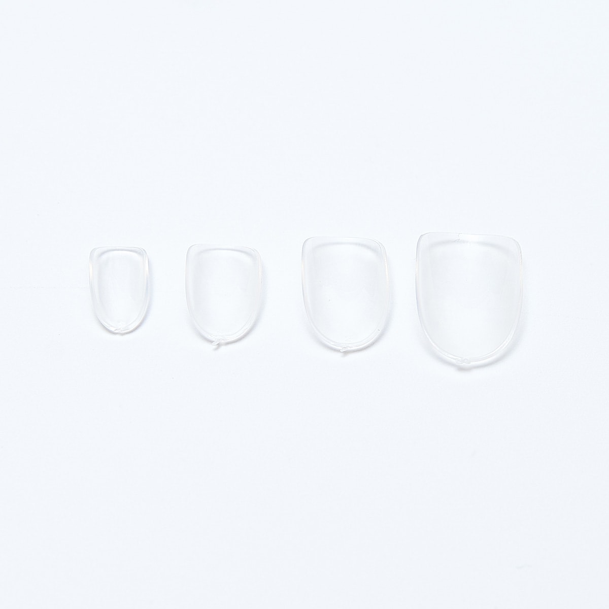 付け爪 ネイルチップ オーバルネイルチップ クリア 50枚入り 012354