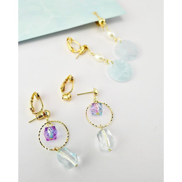 イヤリングパーツ 真鍮 シェリ イヤリングコンバーター ゴールド 2個入 012412