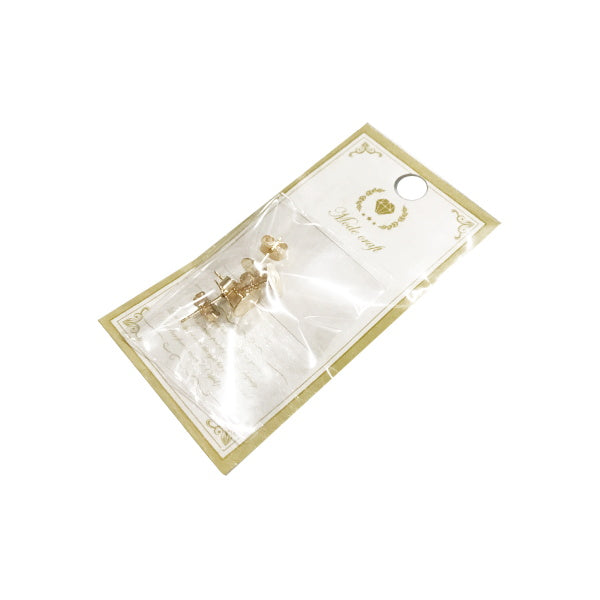 シェリ 平皿ピアスポスト&キャッチ 2ペア ゴールド 012414