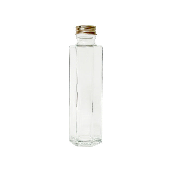 【OUTLET】ガラスボトル ヘキサゴン150ml ハーバリウムボトル 013640