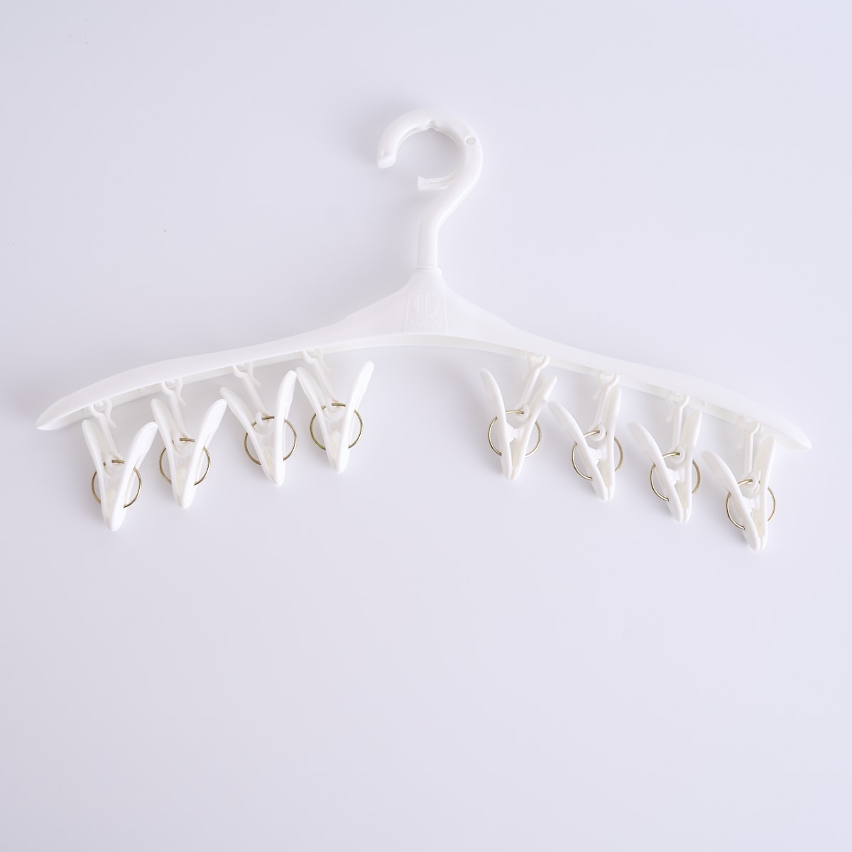 ピンチハンガー 洗濯ハンガー 物干しハンガー ランドリーピンチ Ramo ピンチハンガー ピンチ8個付 ホワイト 017651