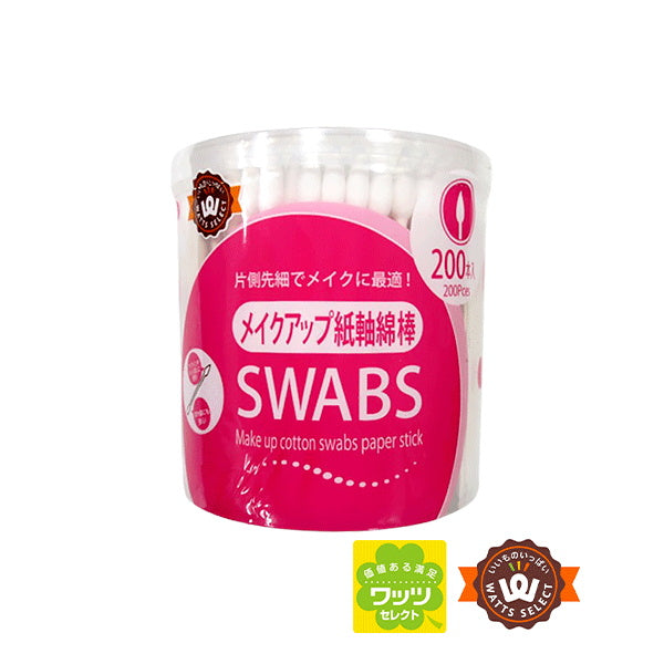 綿棒 PB.メイクアップ紙軸綿棒 200本入 017805