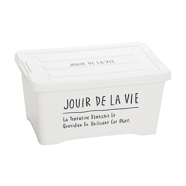 収納ケース 収納ボックス 蓋 小物 工具 Days Stock L box ホワイト D32.5×W48.5×H24.5cm 018347