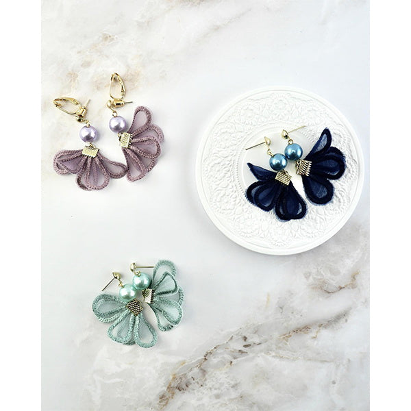 イヤリングパーツ 真鍮 シェリ イヤリングコンバーター シルバー 2個入 018387