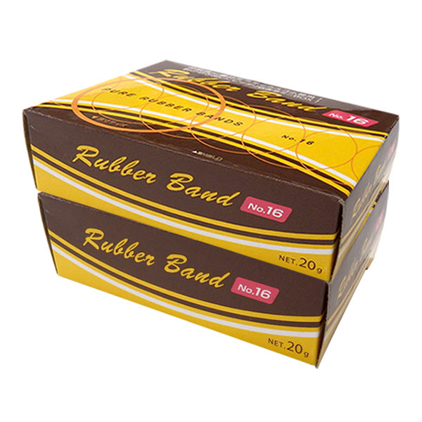 高品質ラテックスゴム!輪ゴム16号20g×2箱組 018550