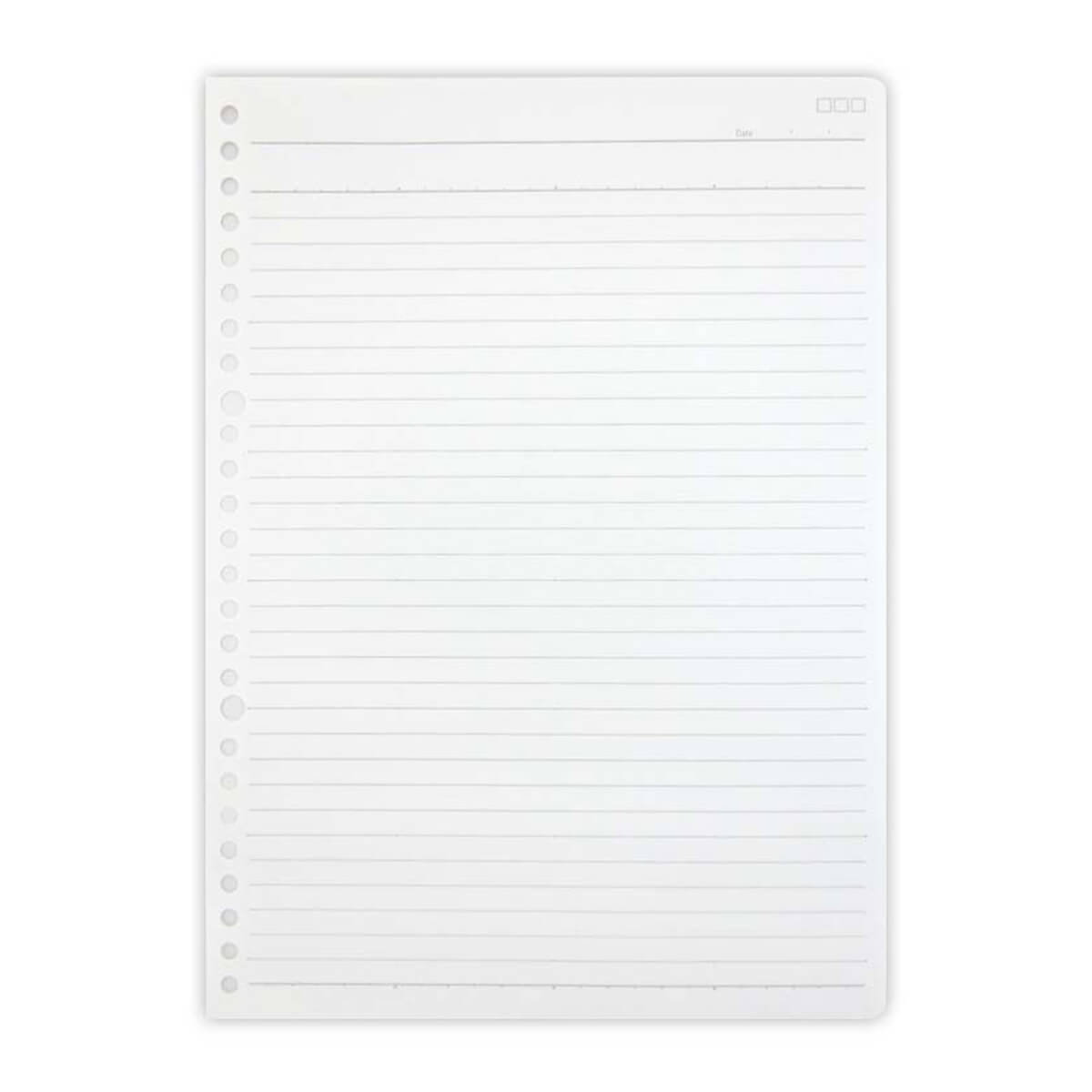 B5 ルーズリーフ A罫 60枚 26穴 019211