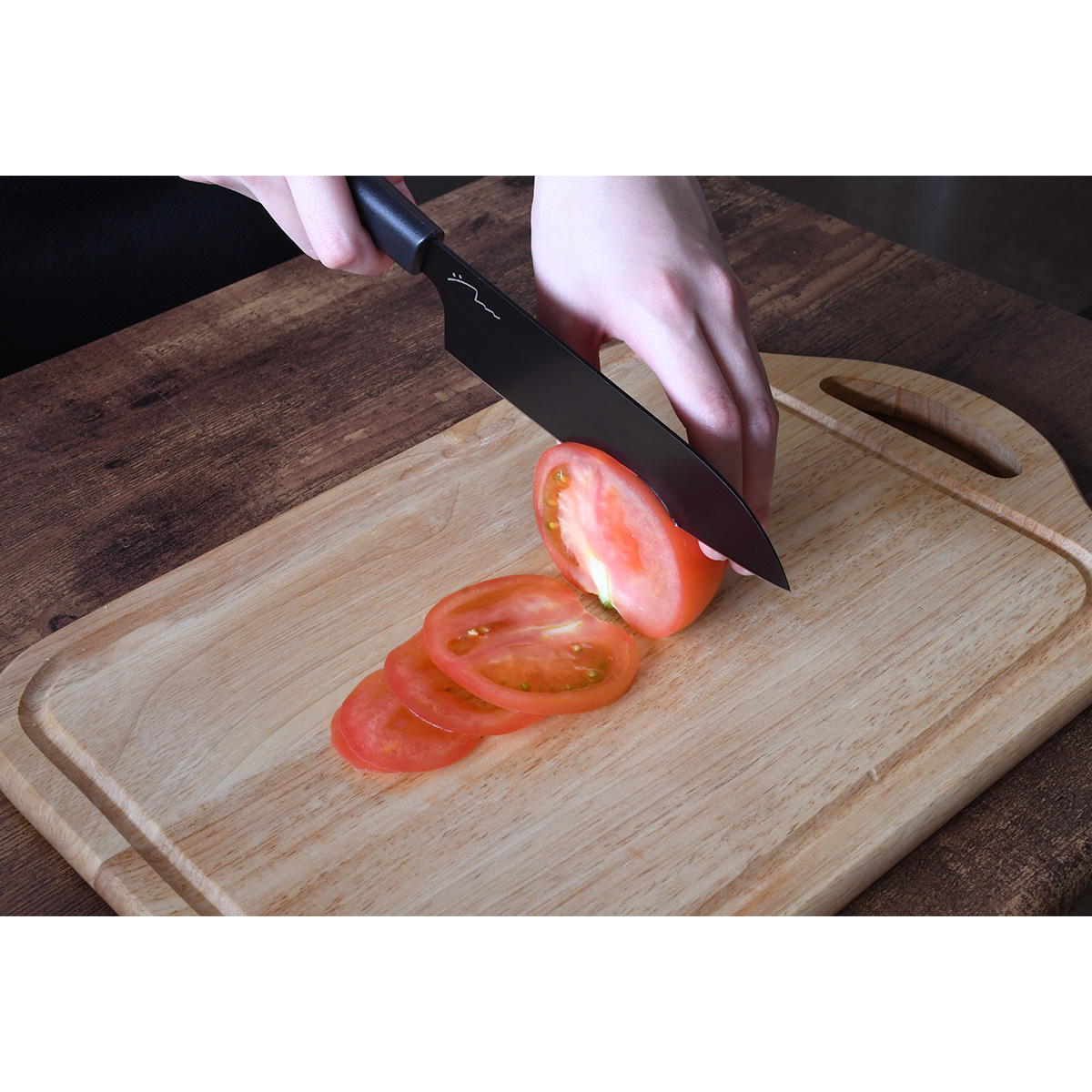 【在庫限り】PB.藤本美貴コラボ 三徳包丁165(ふっ素) 019500