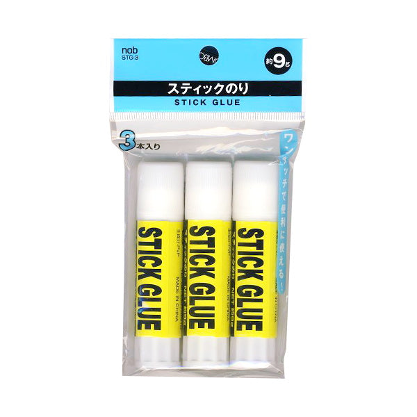 【OUTLET】nob スティックのり 3P 約9g 019552