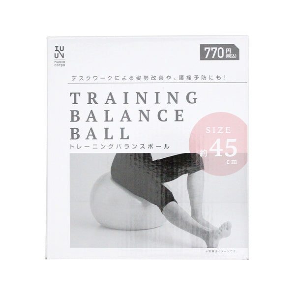 トレーニングバランスボール ピンク 直径45cm 019639