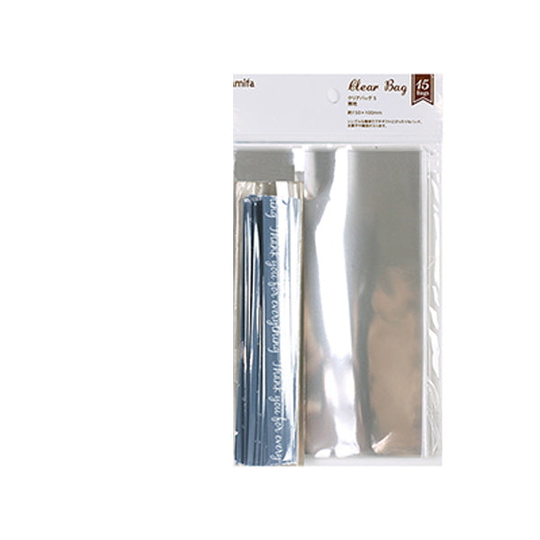 ギフトバッグ プレゼント用バッグ ラッピング袋 クリアバッグ 15P 無地 S 020366