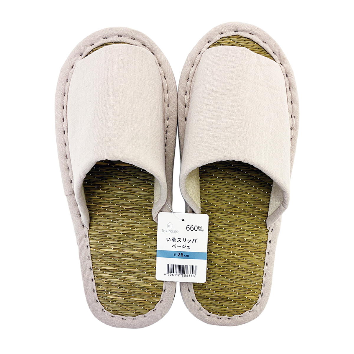 Tokinone PB.い草スリッパ 26cm ベージュ 020635