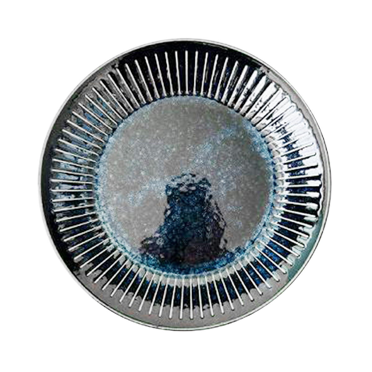 Tokinone PB.色撥水十草反り型プレート窯変紺 021214