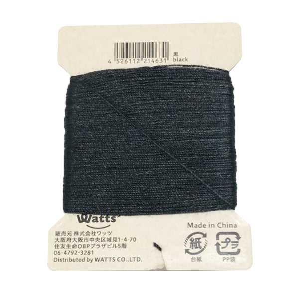 PB.テンセルミシン糸18/3カード巻黒 021463