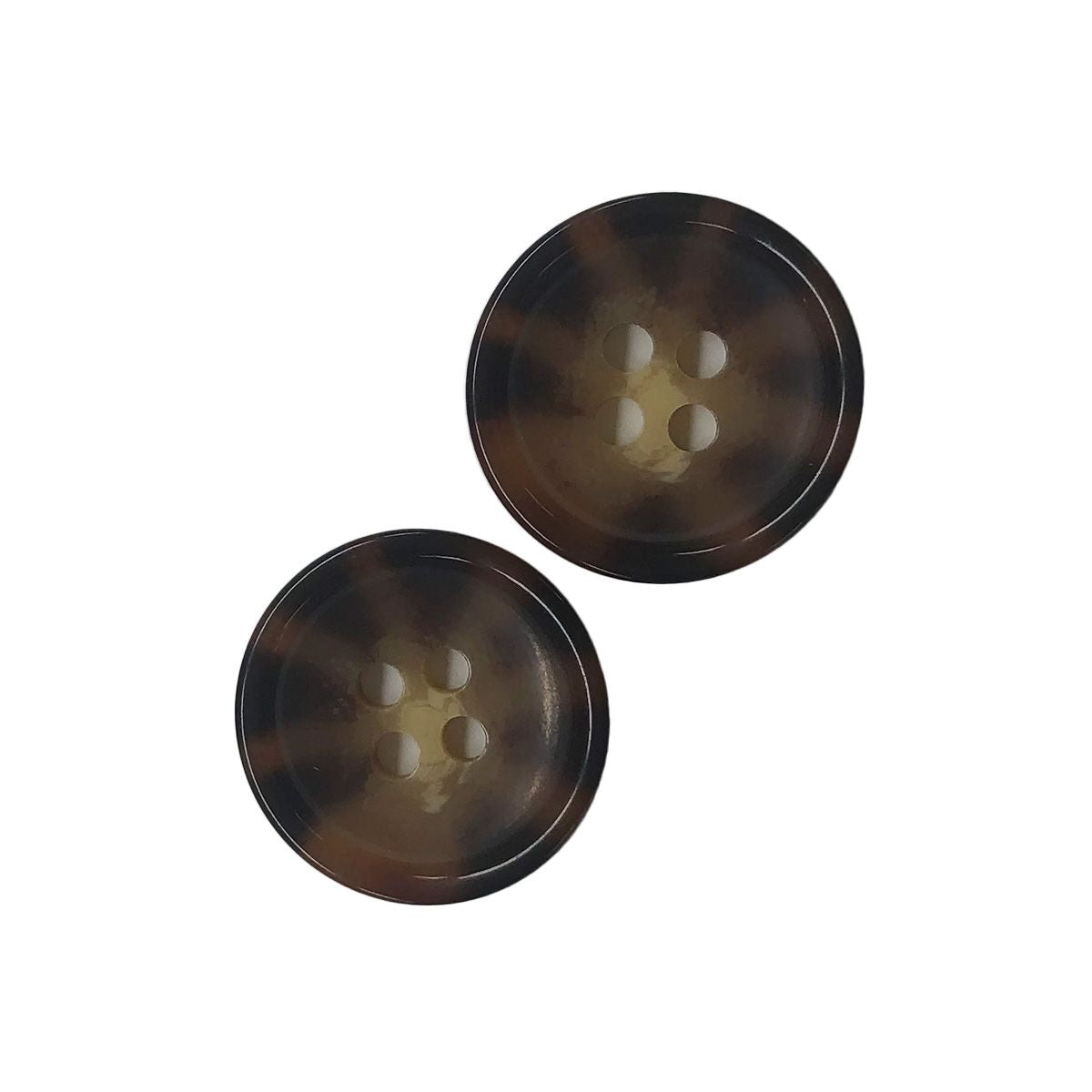 【在庫限り】PB.リサイクルペットボタン茶 18mm 021577