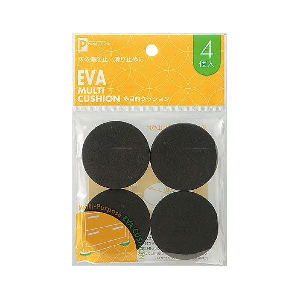 クッションシール 滑り止めシール 多目的EVAクッション 4P 直径6cm 025628
