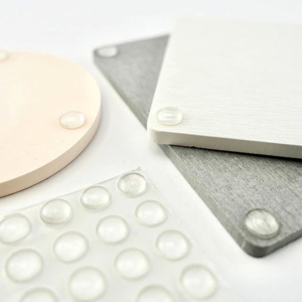 滑り止めシール 衝撃吸収キズ防止クッションシール クリア 25個 025631