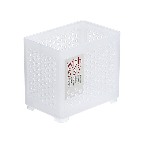 【在庫限り】収納ボックス 文具収納 卓上収納 小物入れ ウィズ537 深角 11.8cm×7.9cm×10.6cm 026192