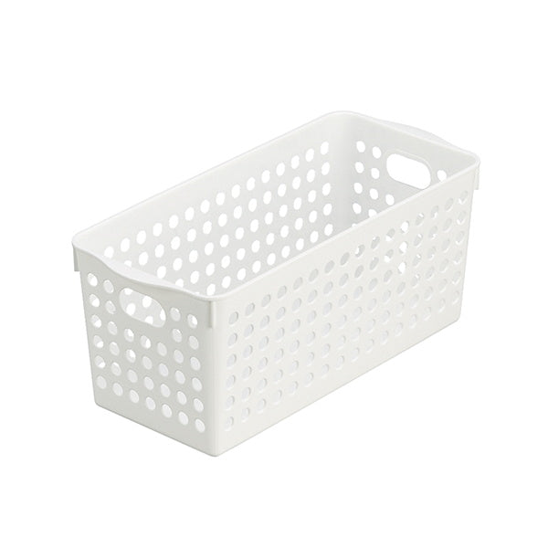 収納ケース 収納ボックス  ストックバスケットスリム ホワイト 026311