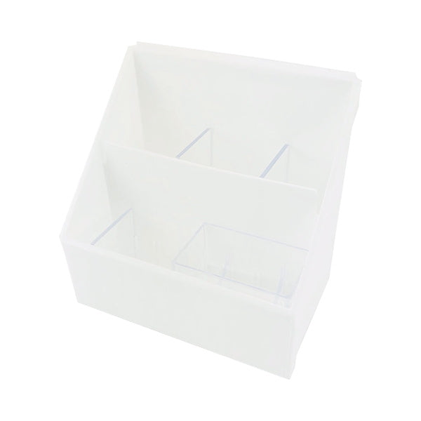 DeskLabo プチポケット ホワイト 卓上収納ケース 026714