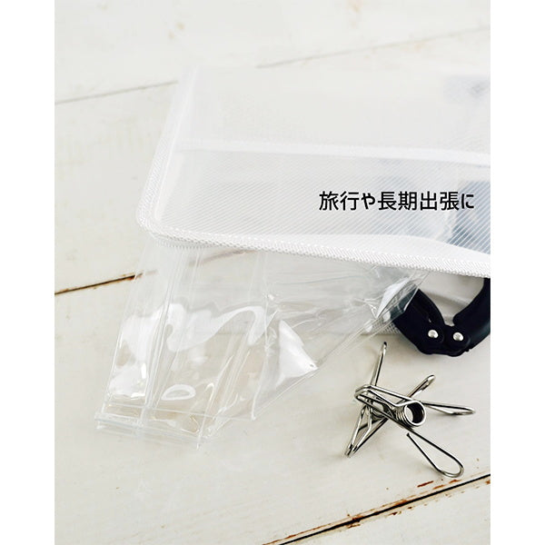 洗濯バケツ 携帯できる洗濯おけ クリア 027063