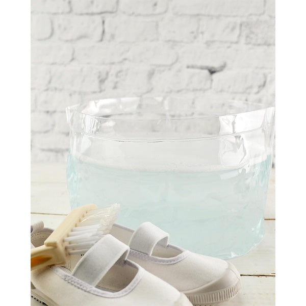 洗濯バケツ 携帯できる洗濯おけ クリア 027063