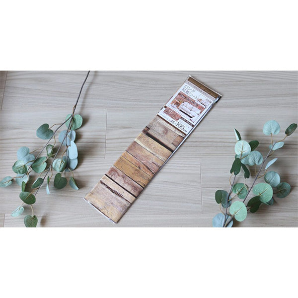 ロングデコレーション粘着シート アンティークウッドD 45×100cm 027380