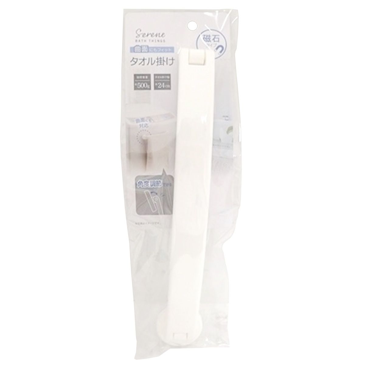 タオルハンガー 曲面フィット タオル掛け 磁石タイプ 027799