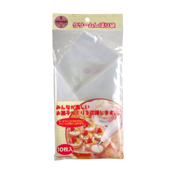 クリームしぼり袋 10枚入 クリア 029274