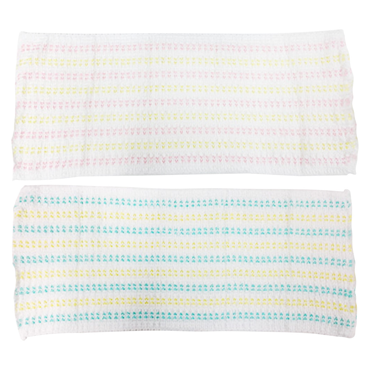 ボディスポンジ ボディネット もこ泡ソフトボディタオル (ピンク&イエロー・グリーン&イエロー) 030417