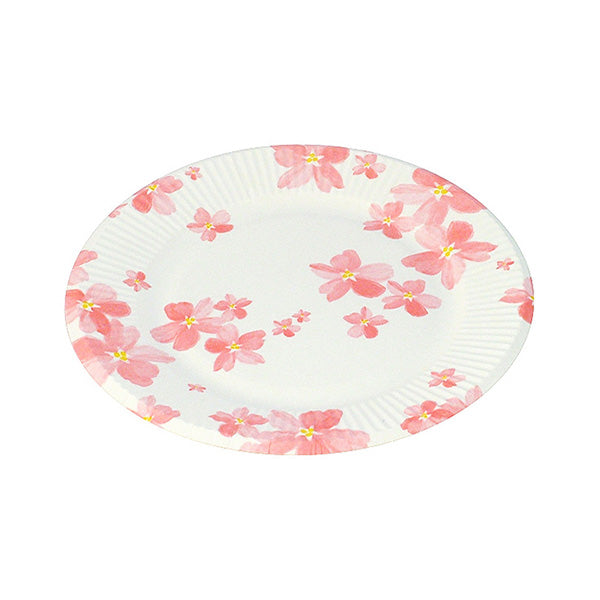 【在庫限り】桜柄 紙皿 ペーパープレート18cm10枚 030839