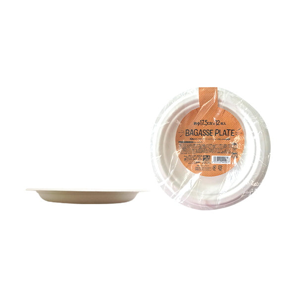 アウトドア用使い捨て食器 バガストレー 12枚入 φ17.5cm 030872