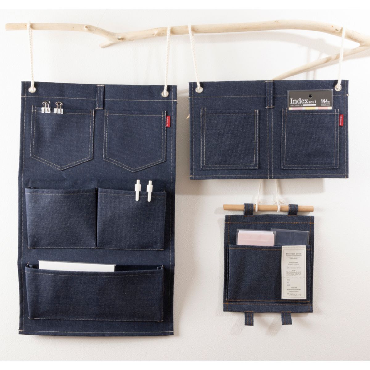 Tokinone PB.デニム風ウォールポケットタテ型 032304